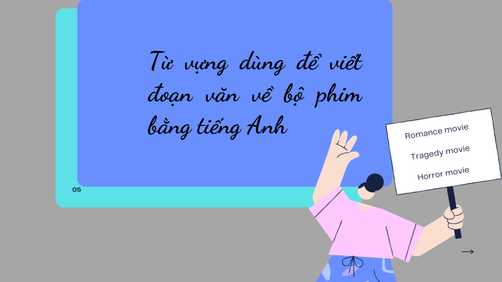 Từ vựng dùng để viết đoạn văn về bộ phim em yêu thích bằng tiếng Anh