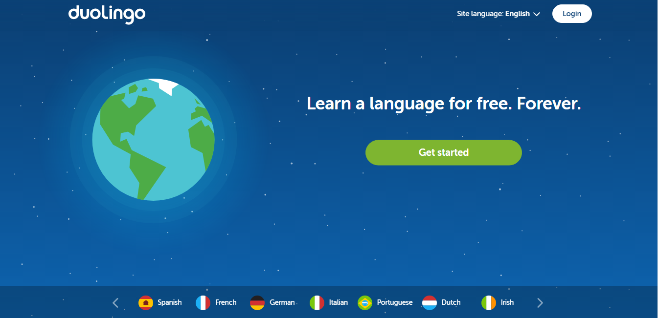 Trang web học từ vựng tiếng Anh miễn phí Duolingo