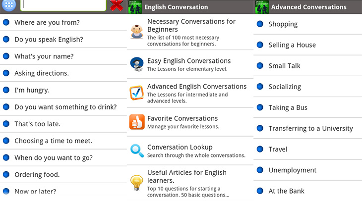 Phần mềm English Conversation Practice