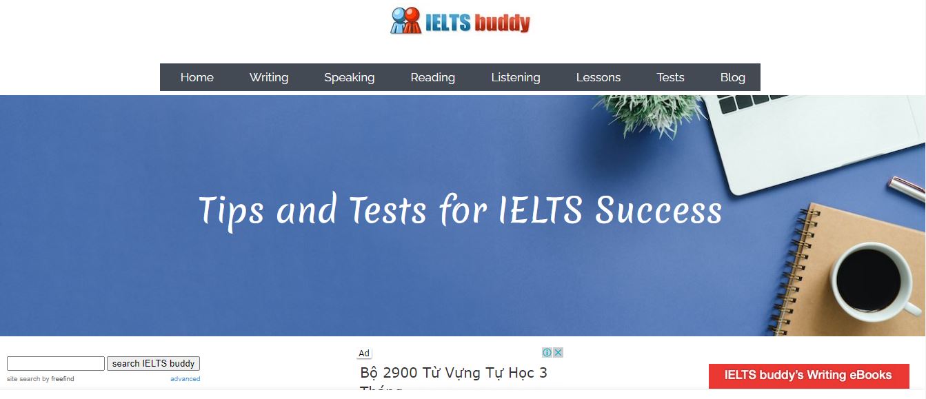 IELTS Buddy - website thi thử IELTS miễn phí