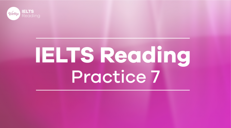 IELTS Reading Practice 7