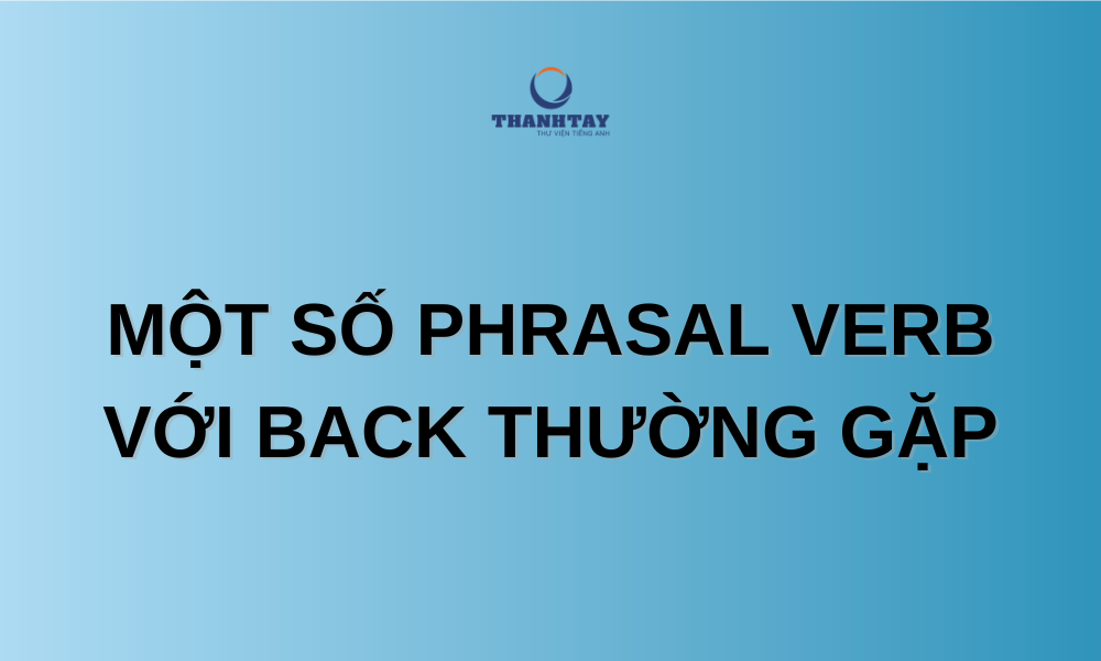 Phrasal verb Back